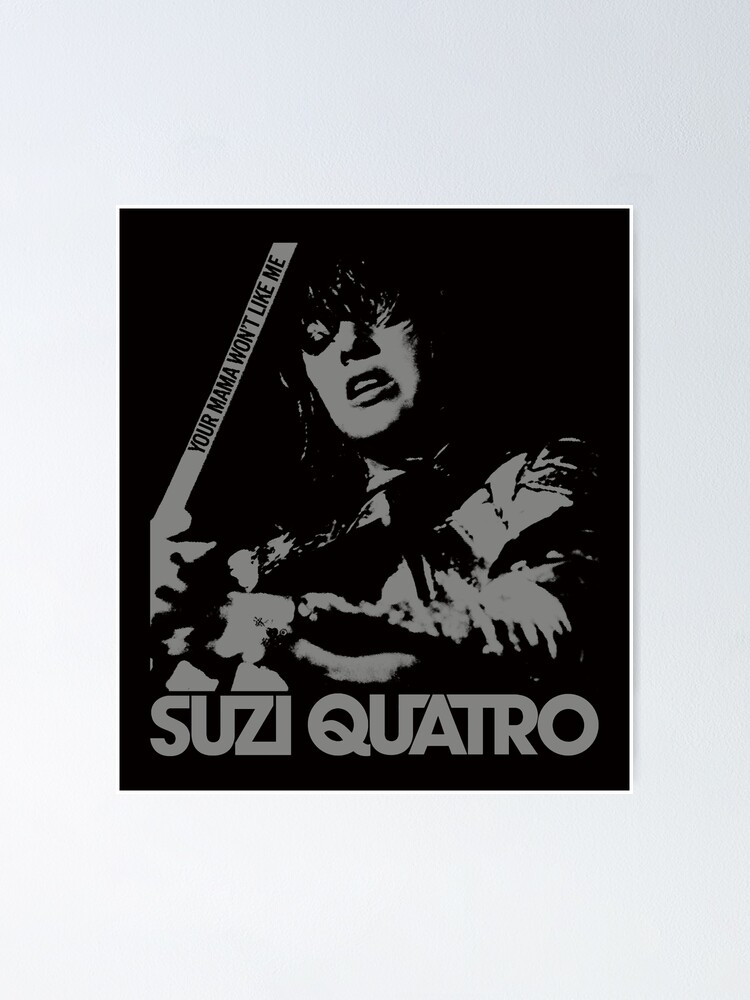 "Suzi Quatro Pics Style 2 (blackgrey)" Poster for Sale by septijunami