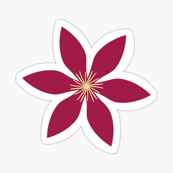 Clematis: Flowers Sticker