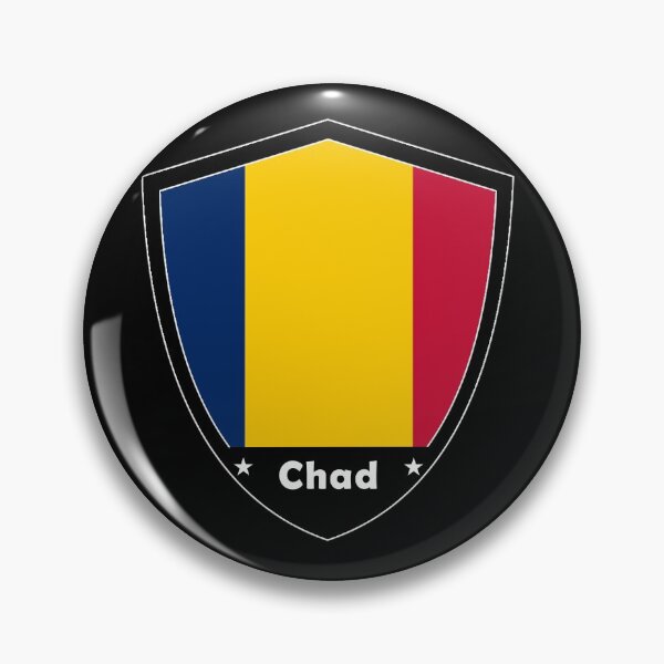 Item preview, Chad Flag Badge designed and sold by Gina-Driada.