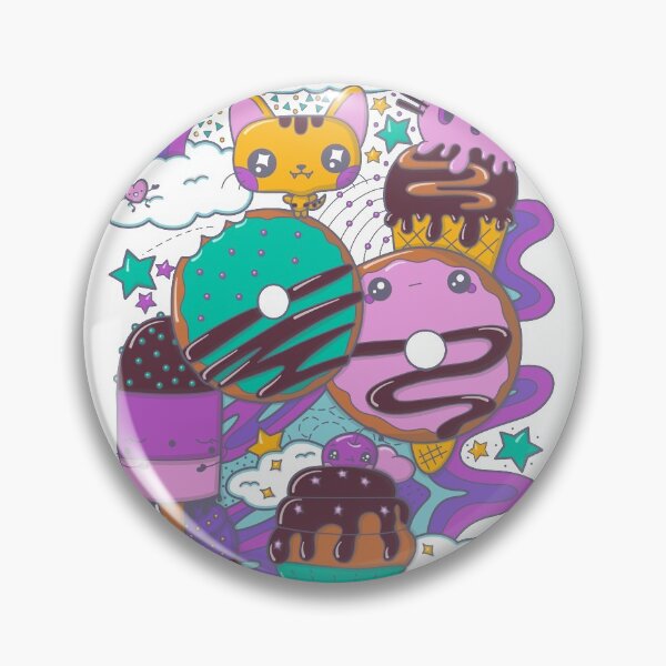 Item preview, Kitty Donuts Doodle designed and sold by studiomogwai.
