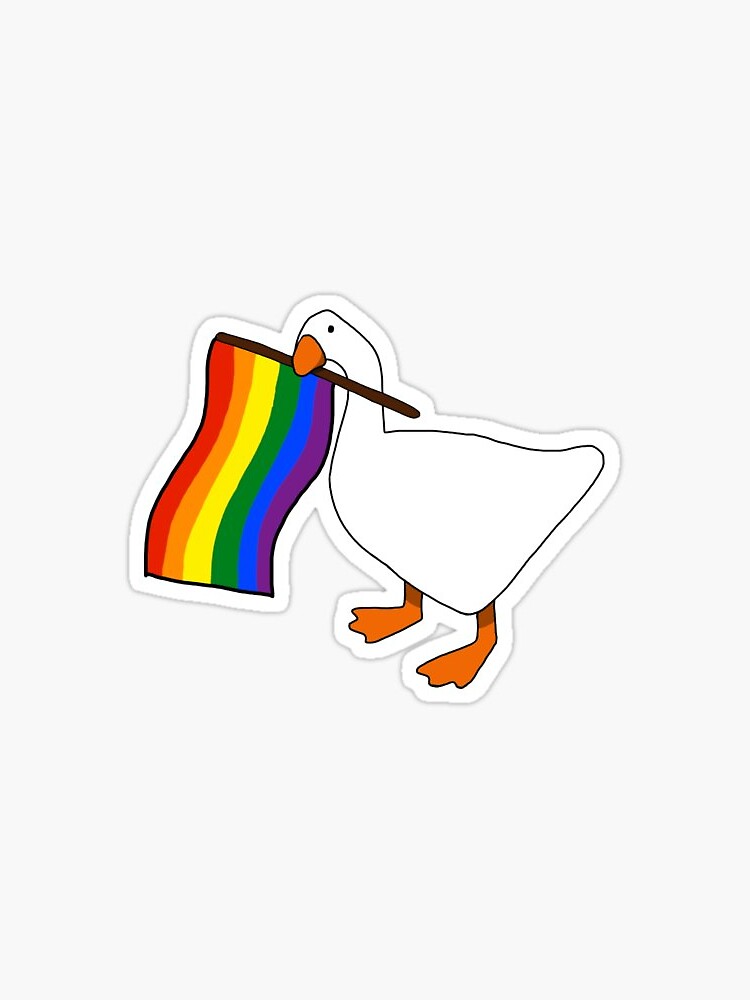  pride Goose Sticker By Trashsama001 Redbubble