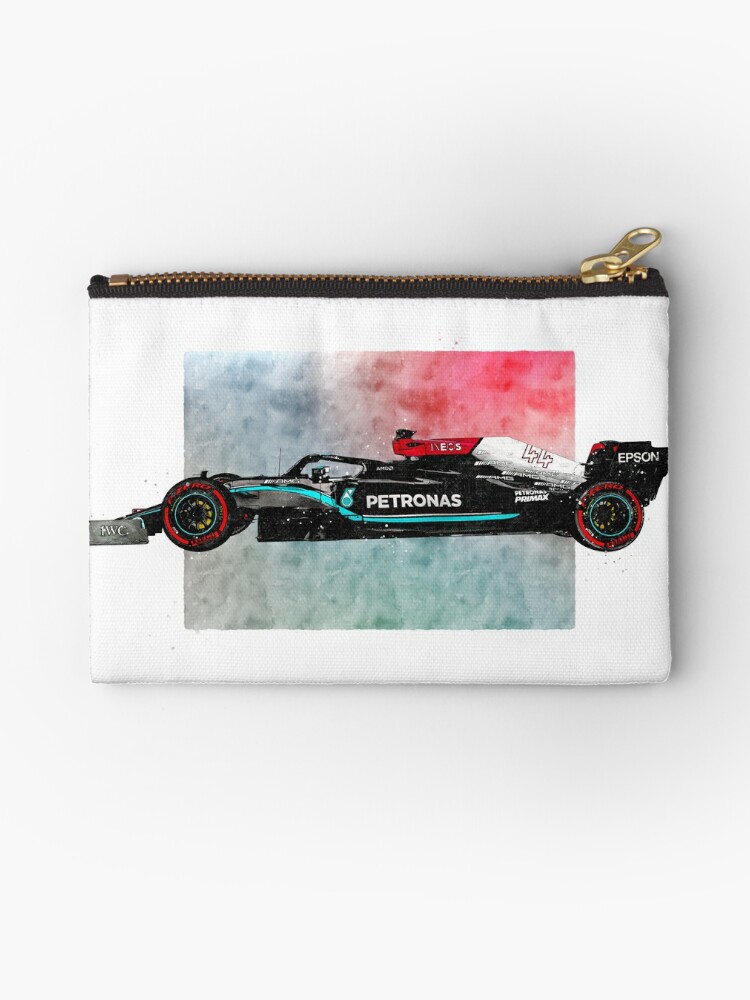 Lewis Hamilton F1 2021 Mercedes Car Art | Zipper Pouch