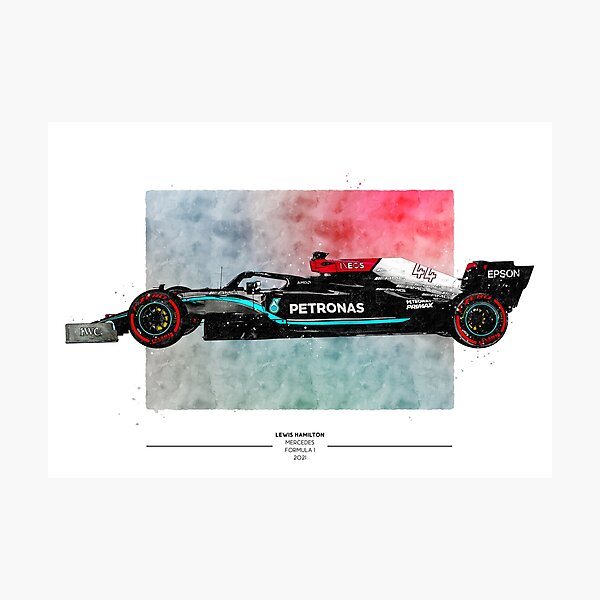 Lewis Hamilton, Mercedes 2021 print by Motorsport Images