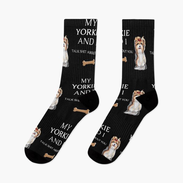 Item preview, My Yorkie and I talk shit about you - Yorkshire terrier dog designed and sold by Maful.