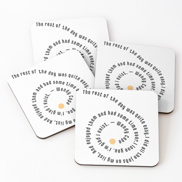 Item preview, The Orange Wendy Cope | Spiral Quote designed and sold by llevine2934.