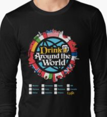 Drink Around the World - EPCOT Checklist v1 Long Sleeve T-Shirt