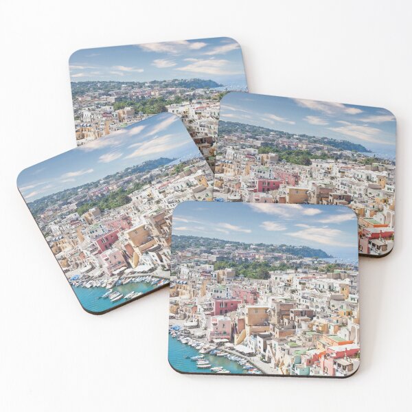 Item preview, Procida panoramic view, Italy. The mediterranean Italian island close to Naples in a summer day. designed and sold by Paolo Modena Photography    -   Fine Italian Art.