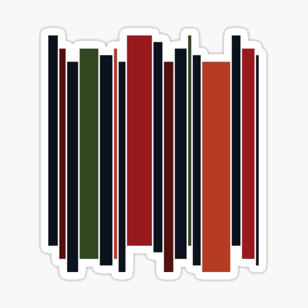 Navy Stripe Sticker