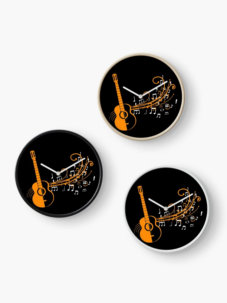 Thumbnail 3 of 4, Clock, Music Notes Pattern designed and sold by PRB1989.