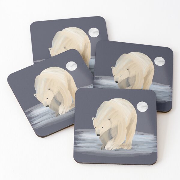Item preview,  Save the Polar Bears - abstract watercolor illustration - Caroline Laursen Original designed and sold by Caroline Laursen.