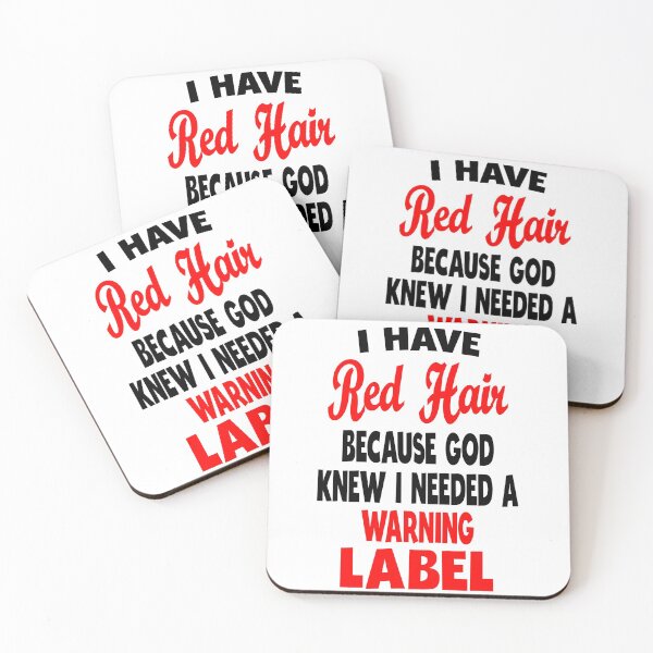 Item preview, Funny Redhead Jokes I Have Red Hair Because God Knew I Need A Warning Label Ginger Girls Boys Kids  designed and sold by clothesy7.