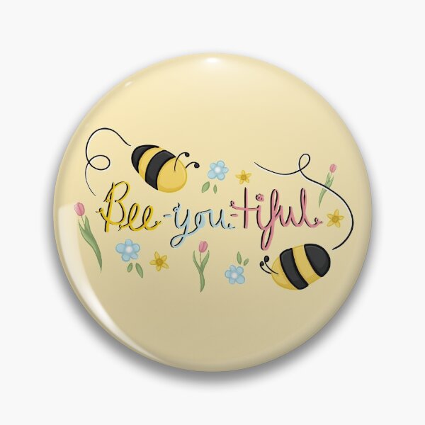 Item preview, Bee-you-tiful Positivity Spring Hand Drawn Quote Digital Illustration designed and sold by AlmightyClaire.