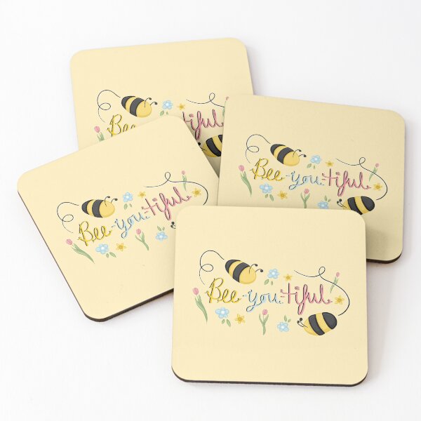 Item preview, Bee-you-tiful Positivity Spring Hand Drawn Quote Digital Illustration designed and sold by AlmightyClaire.