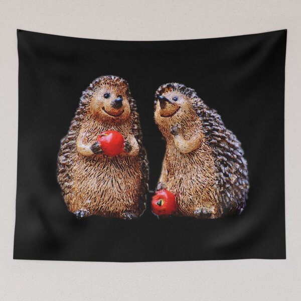 Item preview, Wooden Sculpture Hedgehogs designed and sold by myuniquepet.