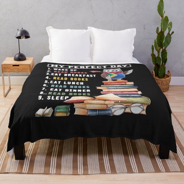 Item preview, MY PERFECT DAY 1 WAKE UP READ BOOKS EAT BREAKFAST READ BOOKS EAT LUNCH SHIRT designed and sold by RobBengi24.