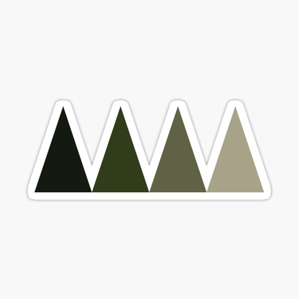 Trees in the Fog Sticker