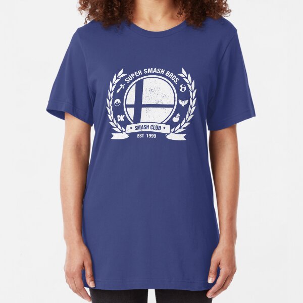 Smash Club Ver. 2 (White) Slim Fit T-Shirt