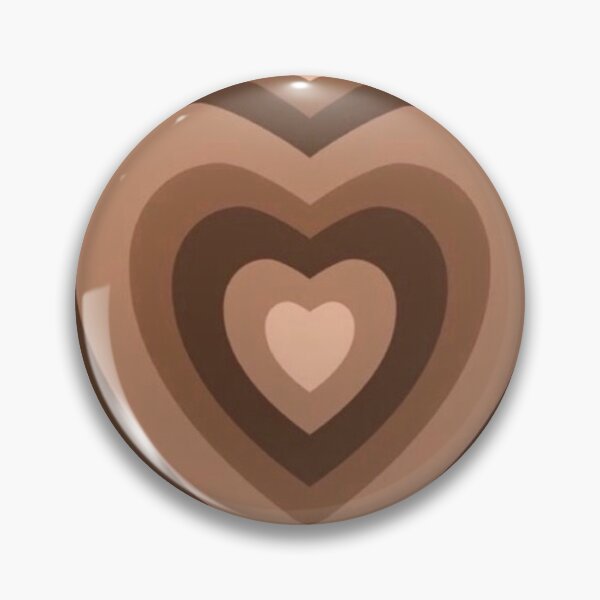 Item preview, Y2K Brown Heart Aesthetic Print designed and sold by She Filmmaker.