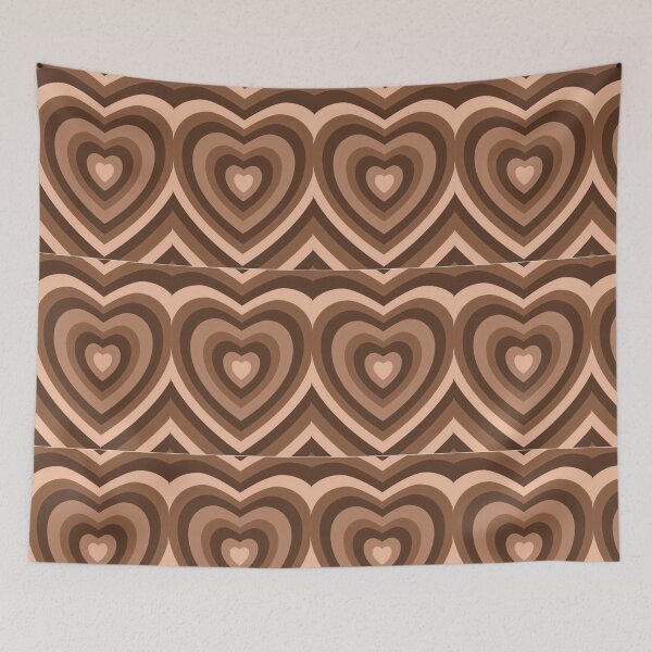 Item preview, Y2K Brown Heart Aesthetic Print designed and sold by She Filmmaker.