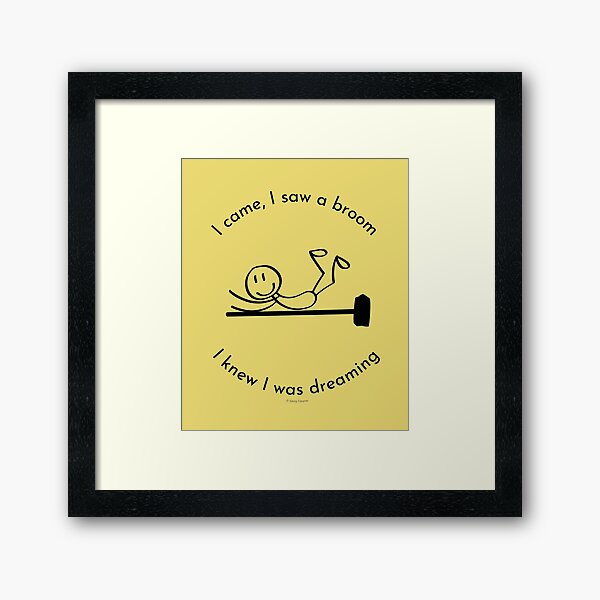 Item preview, I Came I Saw a Broom I Knew I Was Dreaming Broom Cleaning Humor designed and sold by SavvyCleaner.