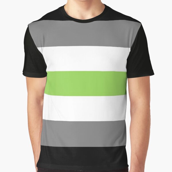 Agender flag Graphic T-Shirt