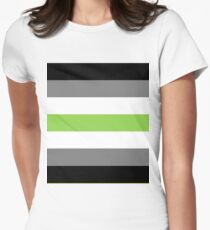 Agender flag Women's Fitted T-Shirt