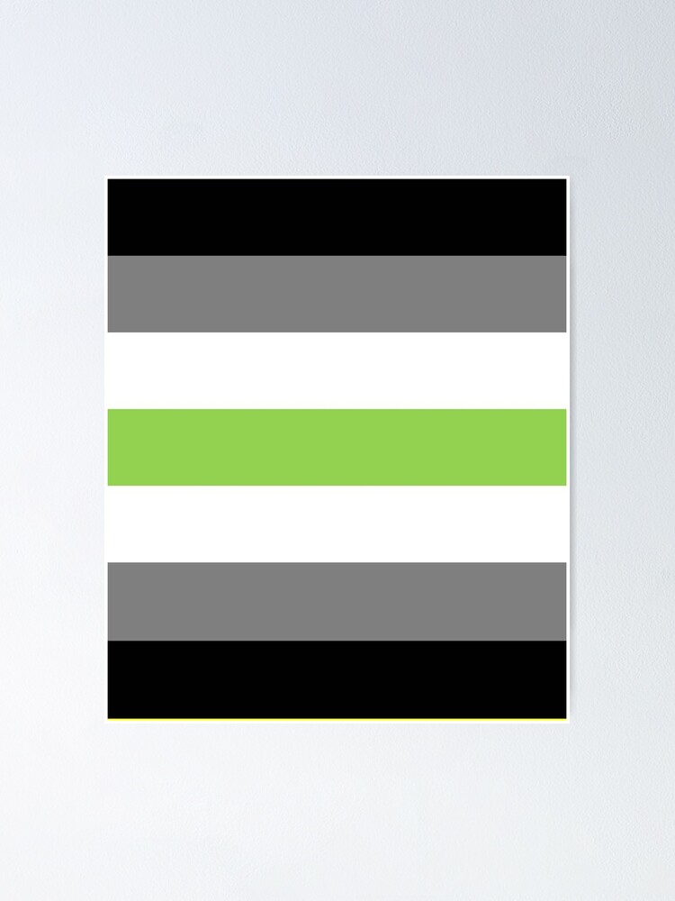 Agender Flag Poster By 2460tash Redbubble