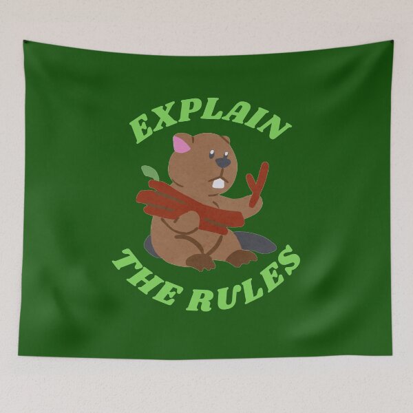 Item preview, Explain The Rules Self Discovery Beaver designed and sold by My-Queens-Store.