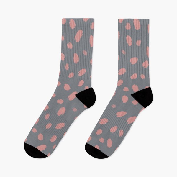 Item preview, Painterly Spots Pattern - Grey and Pink designed and sold by Hatti-v.