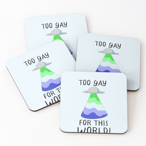 Item preview, "Too Gay For This World!" Asexual Pride designed and sold by ForTheFrogWar.