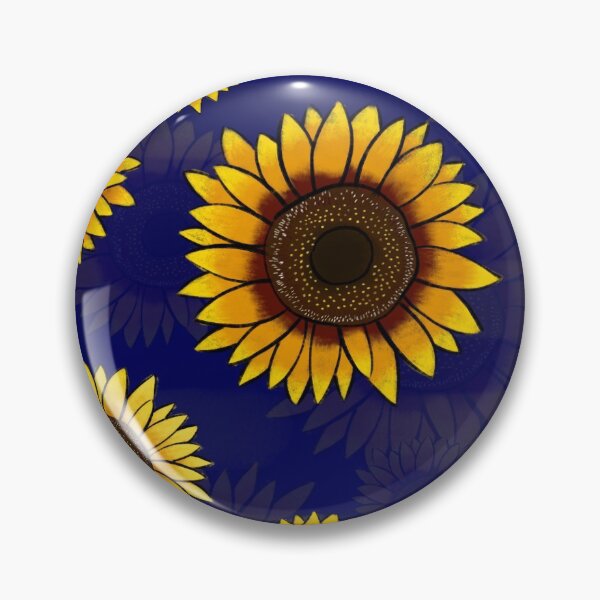 Item preview, Dark Blue Sunflowers designed and sold by Bestagon.