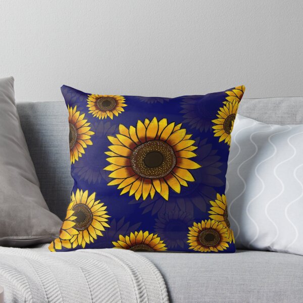 Item preview, Dark Blue Sunflowers designed and sold by Bestagon.