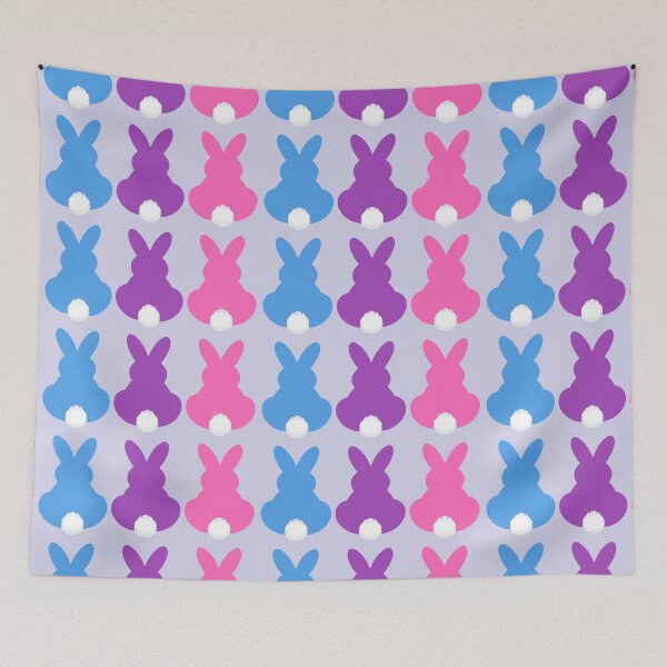 Item preview, Bunnies Pink Purple Blue - Easter Bunny designed and sold by Sapphire-X.