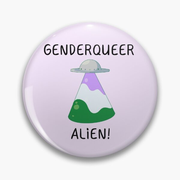 Item preview, Genderqueer Alien! Nonbinary Pride designed and sold by ForTheFrogWar.