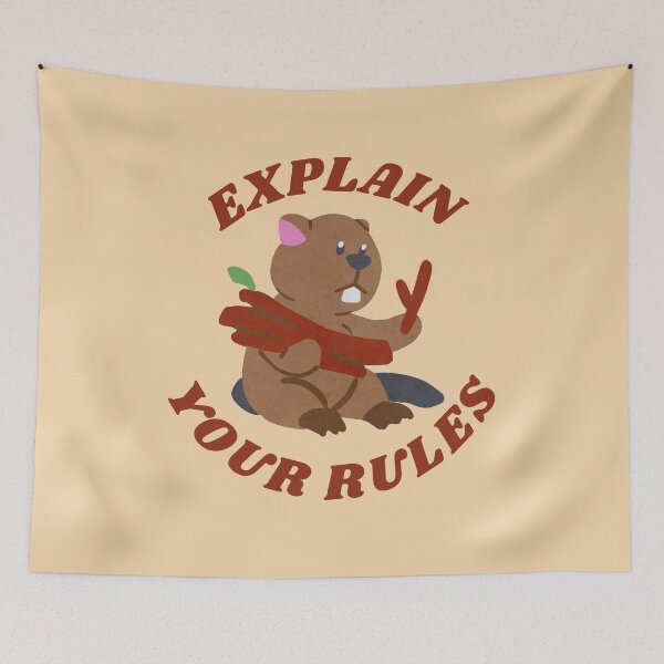 Item preview, Explain Your Rules Self Discovery Beaver designed and sold by My-Queens-Store.