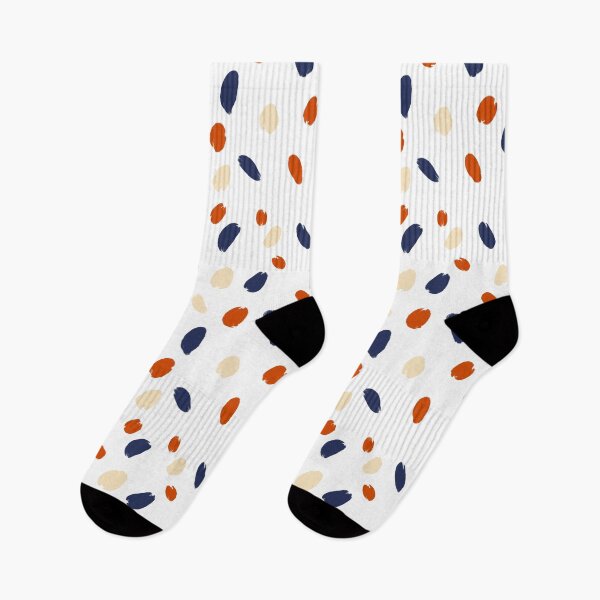 Item preview, Painterly Spots Pattern - Multi blue, cream, orange designed and sold by Hatti-v.