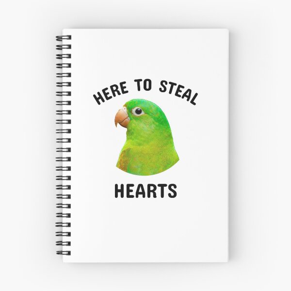 Item preview, Here To Steal Hearts Lovebird, LoveBirds Parrot cute Design designed and sold by Dingy Designs.