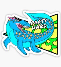 Party Hard Mosasaurus Sticker