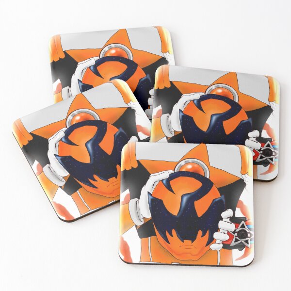 Item preview, Sasori Orange Kyuranger Helmet - Power Rangers Comic Cover Style designed and sold by AidanCreamPop.