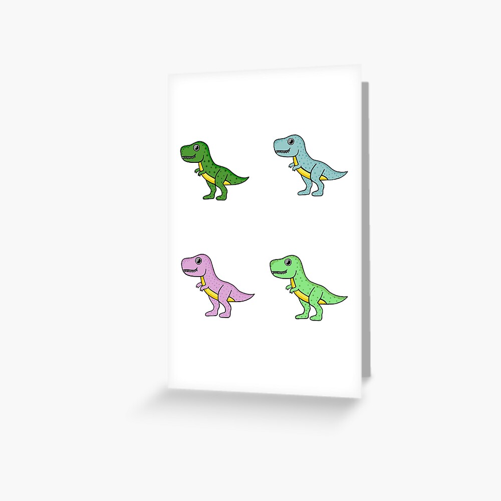 Tarjeta Papel 300g Reciclable Tarjeta Cumpleaños Niño Dinosaurio
