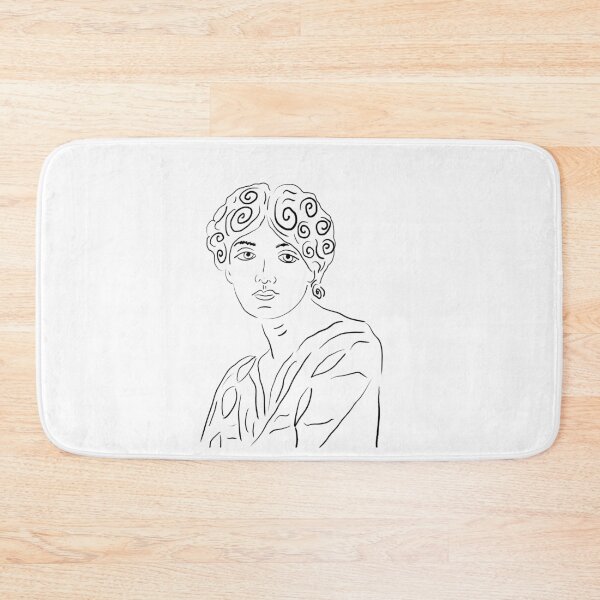 Item preview, Sappho Greek statue Line art minimalist illustration designed and sold by iliketeas.