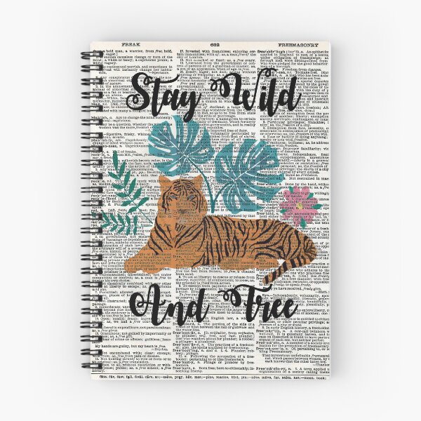 Item preview, Stay Wild and Free - Dictionary Art designed and sold by Sarah Wainwright.