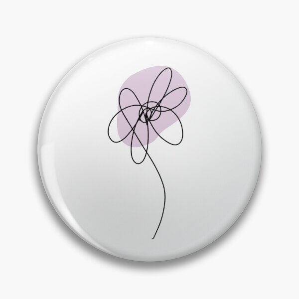 Item preview, Purple Abstract Line Flower designed and sold by CozyBerry Creations.