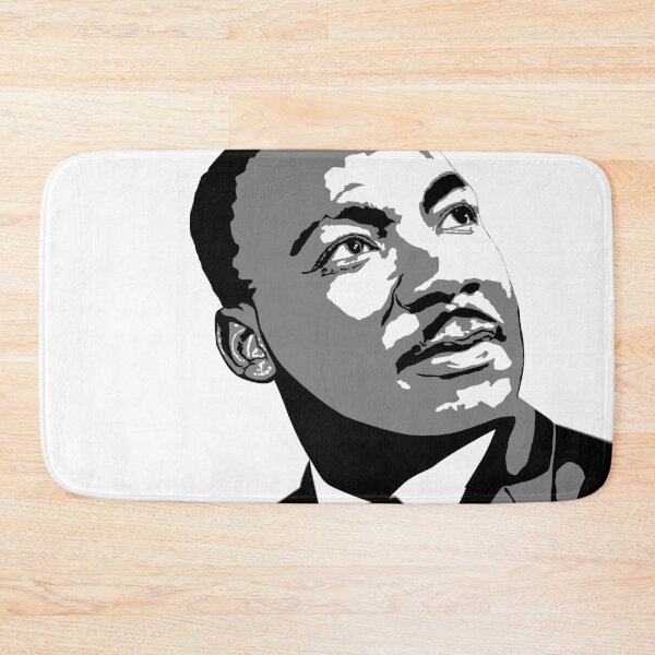 Item preview, Martin Luther King / MLK, black and white silhouette illustration designed and sold by Marcin Adrian.