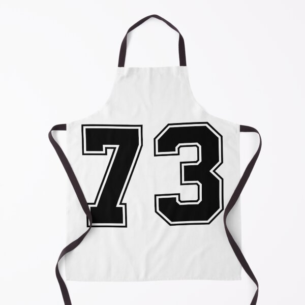 Item preview, 73 American Football Classic Vintage Sport Jersey Number in black number on white background for american football, baseball or basketball designed and sold by Marcin Adrian.