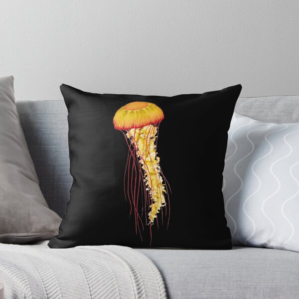 Item preview, Chrysaora Fuscescens Jellyfish (Black) designed and sold by MWatercolours.