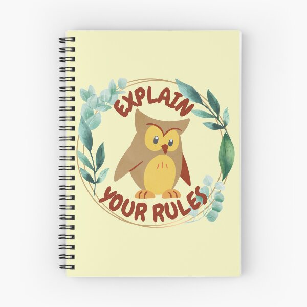 Item preview, Explain The Rules Self Discovery Owl designed and sold by My-Queens-Store.