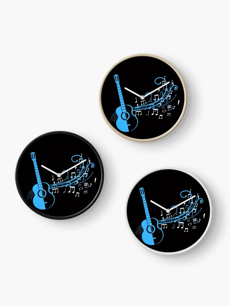 Thumbnail 3 of 4, Clock, Music Notes Pattern designed and sold by PRB1989.