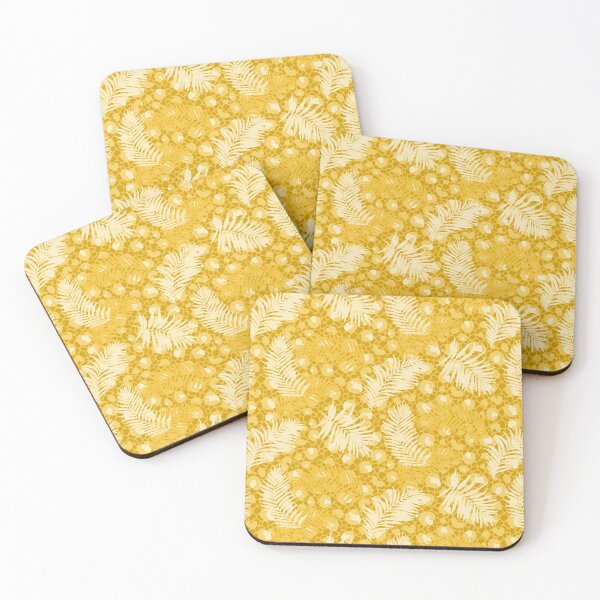 Item preview, Marigold Animal Print Palms designed and sold by Carolina Diaz.