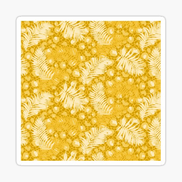 Artikel-Vorschau von Marigold Animal Print Palms, designt und verkauft von Carolina Diaz.